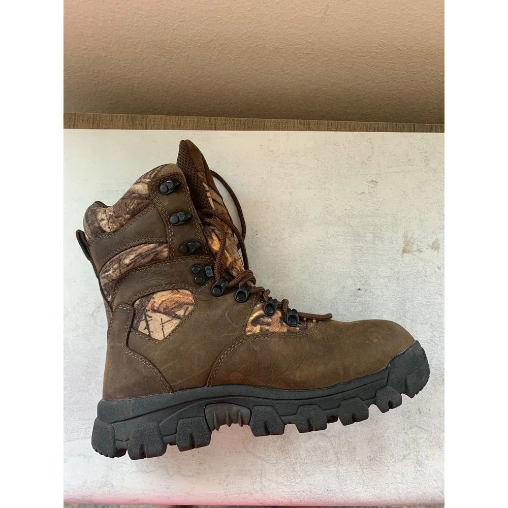 Wolverine 7M Hunting Boots Brown Camo Waterproof 400g Thinsulate W30083